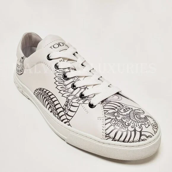 TOD'S SNEAKERS MENS LIMITED EDITION TATTOO ALLACCIATO SHOES